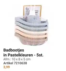 Lobbes Badbootjes in Pastelkleuren aanbieding