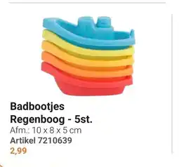 Lobbes Badbootjes Regenboog aanbieding