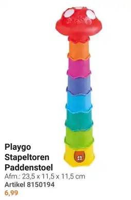 Lobbes Playgo Stapeltoren Paddenstoel aanbieding