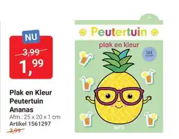 Lobbes Peutertuin Plak en Kleur Ananas aanbieding