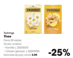 HANOS Twinings Thee aanbieding