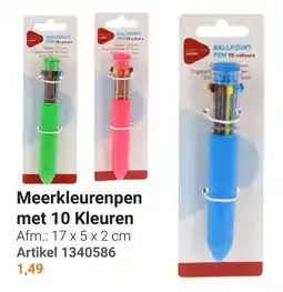 Lobbes Meerkleurenpen met 10 Kleuren aanbieding