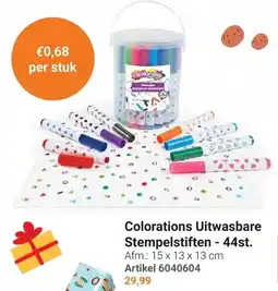 Lobbes Colorations Uitwasbare Stempelstiften aanbieding