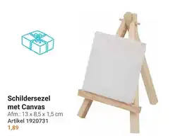 Lobbes Schildersezel met Canvas aanbieding