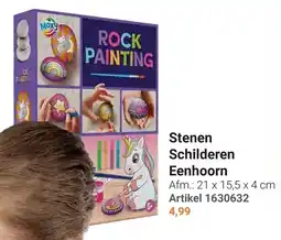 Lobbes Stenen Schilderen Eenhoorn aanbieding