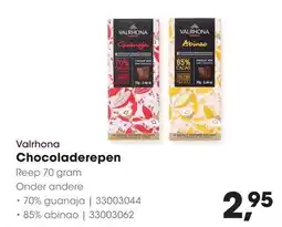 HANOS Valrhona Chocoladerepen aanbieding