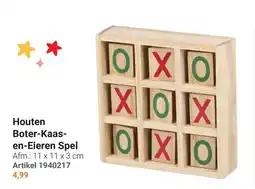 Lobbes Houten Boter-Kaas-en-Eieren Spel aanbieding