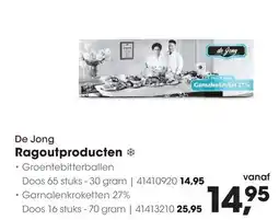 HANOS De Jong Garnalenkroketten 27% aanbieding