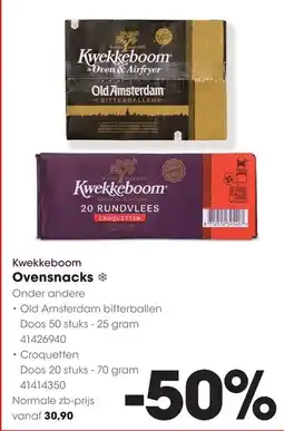 HANOS Kwekkeboom Ovensnacks aanbieding