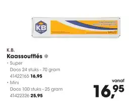 HANOS K.B. Kaassoufflés aanbieding