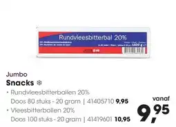 HANOS Jumbo Rundvleesbitterballen 20% aanbieding