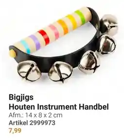 Lobbes Bigjigs Houten Instrument Handbel aanbieding