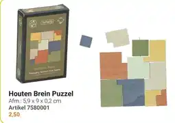 Lobbes ThinkIQ Houten Brein Puzzel aanbieding