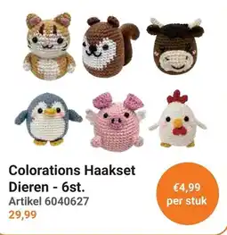 Lobbes Colorations Haakset Dieren aanbieding
