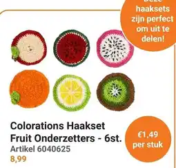 Lobbes Colorations Fruit Onderzetters aanbieding