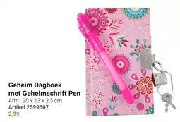 Lobbes Geheim Dagboek met Geheimschrift Pen aanbieding