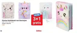 Lobbes Pluchen Notitieboek met Sterrenpen aanbieding