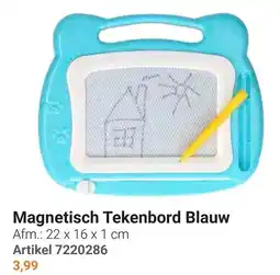 Lobbes Magnetisch Tekenbord Blauw aanbieding
