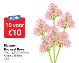 Lobbes Bloemen Bouwset Roze aanbieding