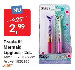 Lobbes Create it! Mermaid Lipgloss aanbieding