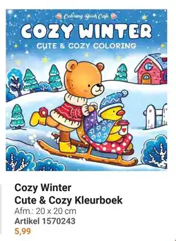 Lobbes Coloring Book Cafe Cozy Winter Cute & Cozy Kleurboek aanbieding