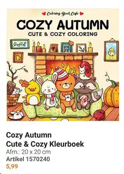 Lobbes Coloring Book Cafe Cozy Autumn Cute & Cozy Kleurboek aanbieding
