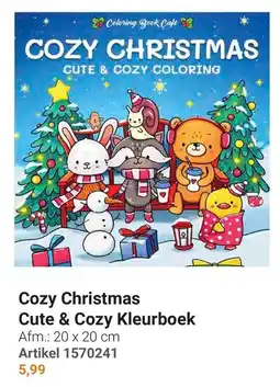 Lobbes Coloring Book Cafe Cozy Christmas Cute & Cozy Kleurboek aanbieding
