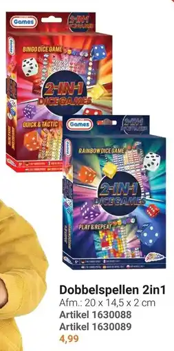 Lobbes Dobbelspellen 2-in-1 aanbieding