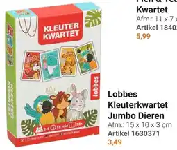 Lobbes Lobbes Kleuterkwartet Jumbo Dieren aanbieding