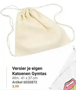 Lobbes Versier je eigen Katoenen Gymtas aanbieding