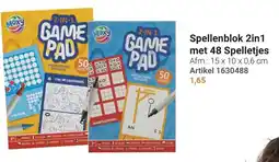 Lobbes Moxy Spellenblok 2in1 aanbieding