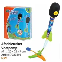 Lobbes Afschietraket Voetpomp aanbieding