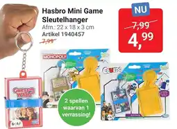 Lobbes Hasbro Mini Game Sleutelhanger aanbieding