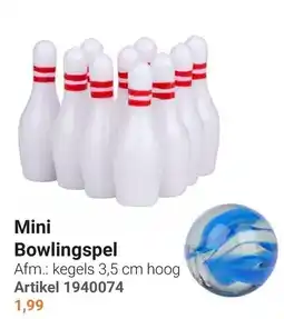 Lobbes Mini Bowlingspel aanbieding