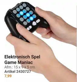 Lobbes Elektronisch Spel Game Maniac aanbieding
