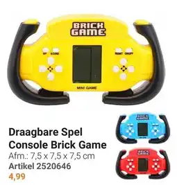 Lobbes Brick Game Draagbare Spel Console aanbieding
