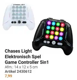 Lobbes Chases Light Elektronisch Spel Game Controller 5in1 aanbieding
