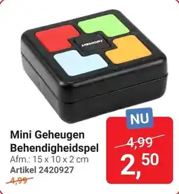 Lobbes Memory Mini Geheugen Behendigheidspel aanbieding