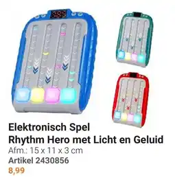 Lobbes Elektronisch Spel Rhythm Hero met Licht en Geluid aanbieding