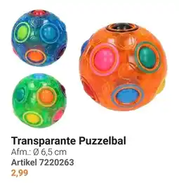 Lobbes Transparante Puzzelbal aanbieding