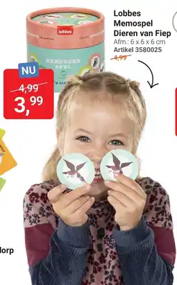Lobbes Lobbes Memospel Dieren van Fiep aanbieding