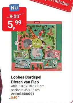 Lobbes Lobbes Bordspel Dieren van Fiep aanbieding