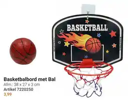 Lobbes Basketbalbord met Bal aanbieding