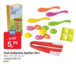 Lobbes Playfun Oud-Hollandse Spellen 3in1 aanbieding