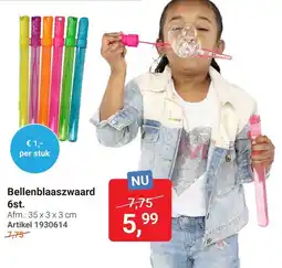 Lobbes Bellenblaaszwaard aanbieding