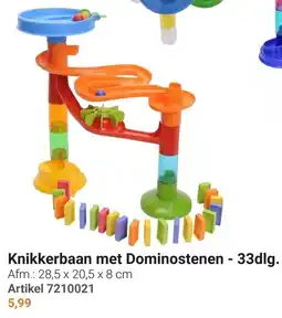 Lobbes Knikkerbaan met Dominostenen aanbieding