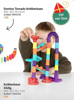 Lobbes Domino Tornado Knikkerbaan aanbieding