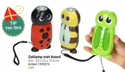 Lobbes Zaklamp met Koord aanbieding