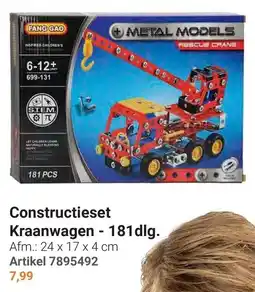 Lobbes Constructieset Kraanwagen aanbieding