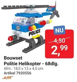 Lobbes Bouwset Politie Helikopter aanbieding
